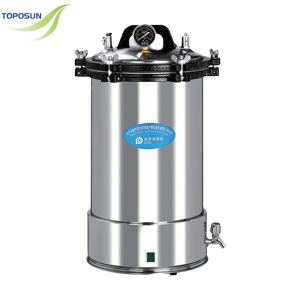 Portable pressure steam sterilizer